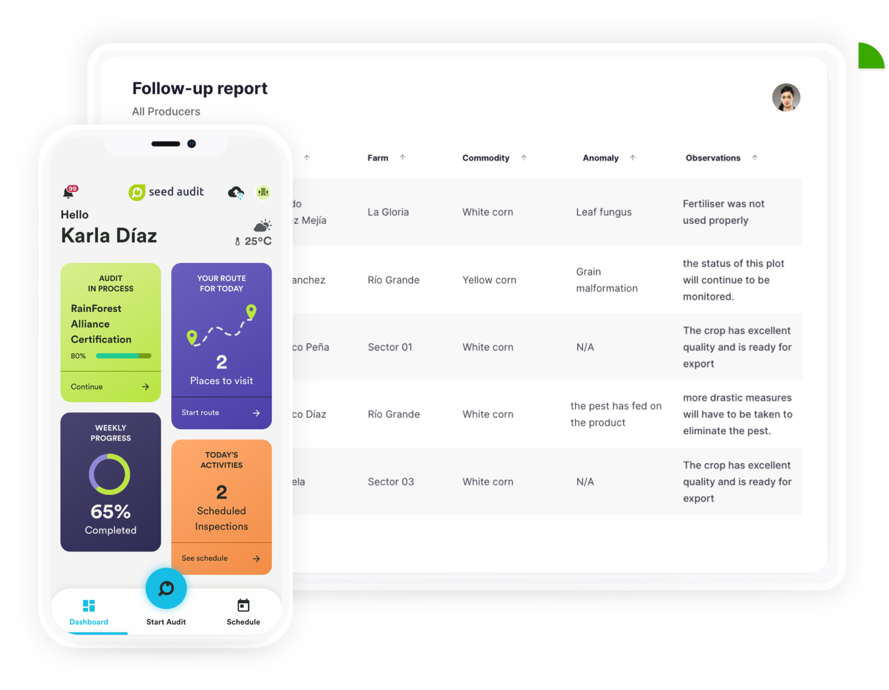 Logistics mockup