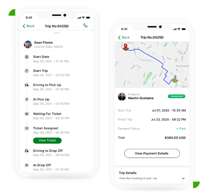 Logistics mockup