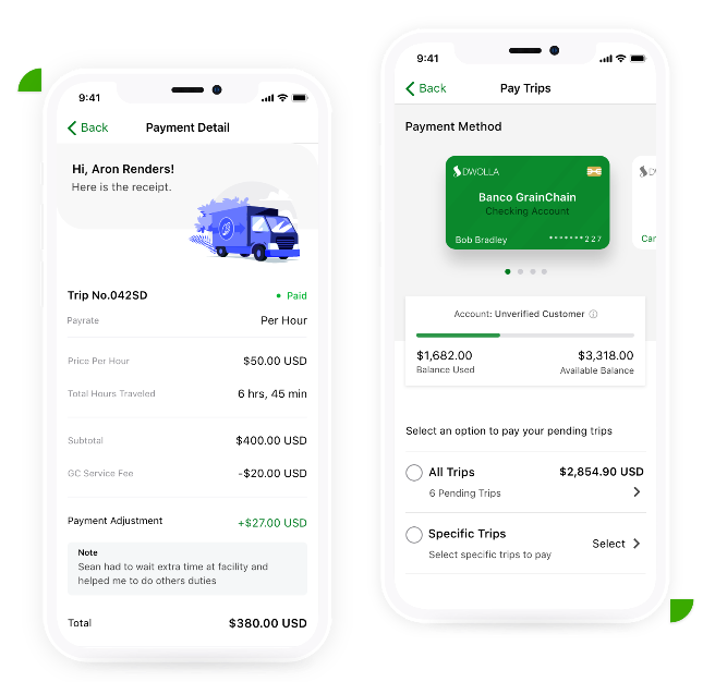 Logistics mockup
