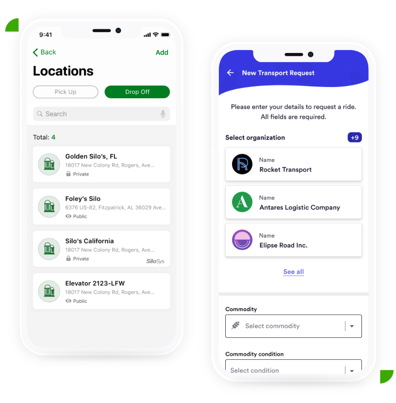 Logistics mockup