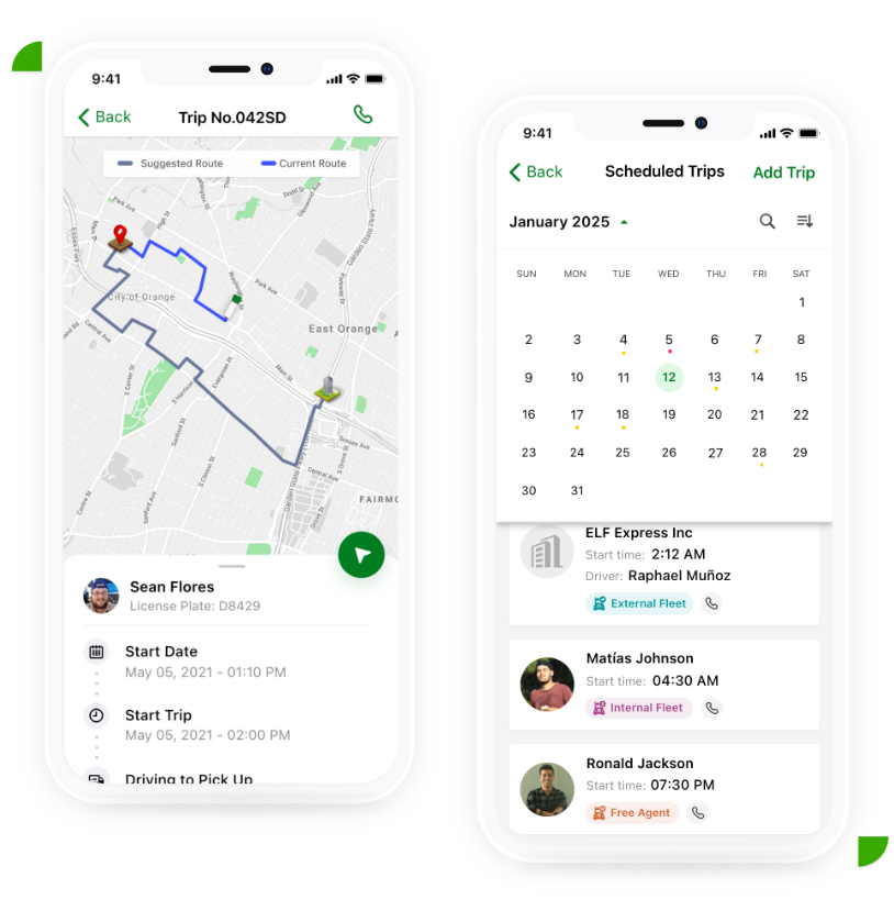 Logistics mockup
